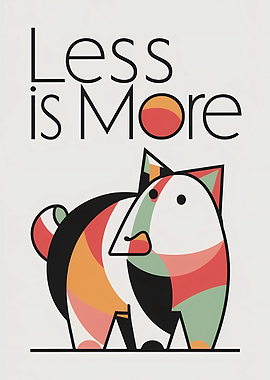 Less is More Abstract art
