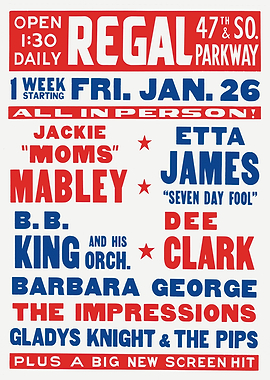 Regal Theater Concert Poster