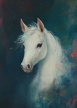 White Horse Portrait