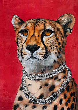 Cheetah with Diamonds