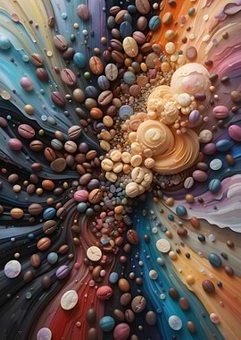 Coffee Bean Abstract Art