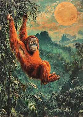 Orangutan in Jungle