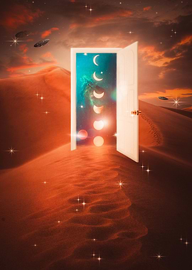 Open Door to Space in the Desert to a new Universe