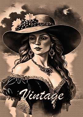 Vintage Woman Portrait