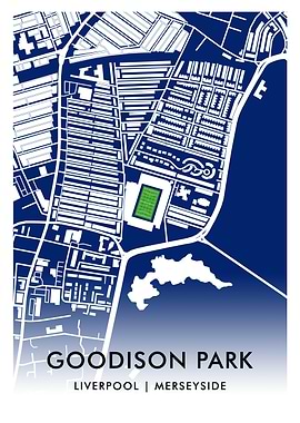 Goodison Park Stadium Map – Home of Everton