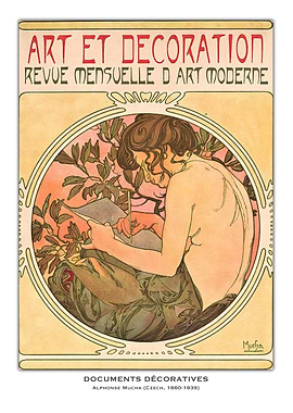 Art Nouveau Poster by Mucha