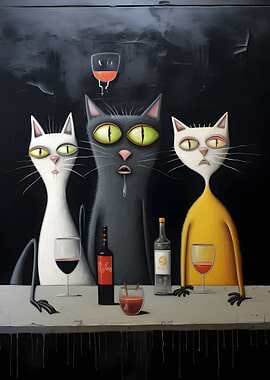 Cats Wine Night