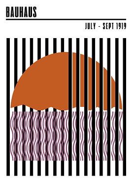 Bauhaus Geometric Poster