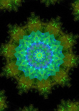 Blue Blossom Mandala