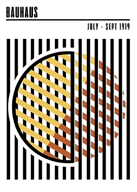 Bauhaus Geometric Art Print