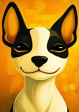 Smiling Dog Portrait