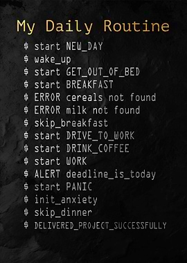 Daily Routine Code