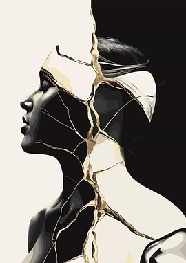 Gold Veined Woman