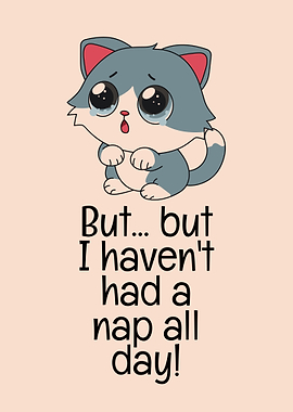 Sleepy Cat Meme, But I Need a Nap!