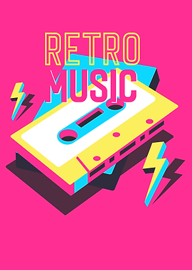 Retro Music Cassette Tape