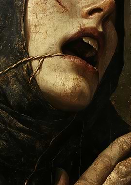 Distressed Woman Portrait