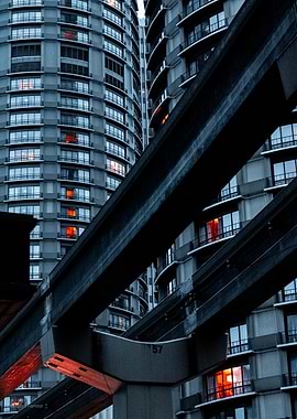 Cityscape with Monorail