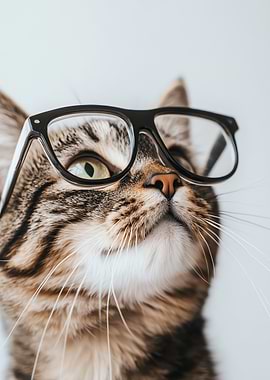 Cat Wearing Glasses