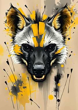 African Wild Dog Portrait