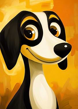 Smiling Cartoon Dog