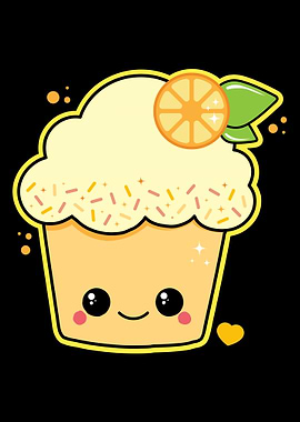 Cute Lemon Cupcake