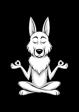 Funny Dog Yoga Design Dog