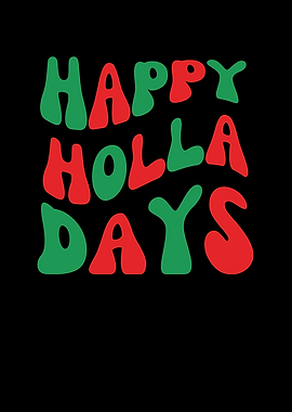 Happy Holidays Text Art