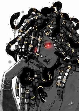 Medusa Portrait Manga