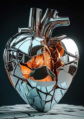 Broken Heart Sculpture
