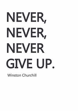 Never Give Up Quote
