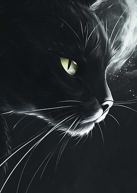 Black Cat Portrait