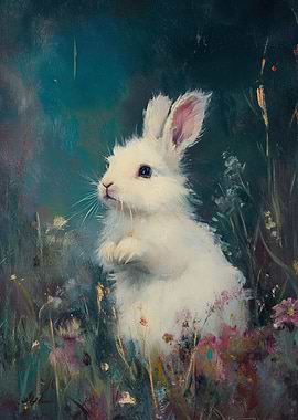 Cute White Rabbit