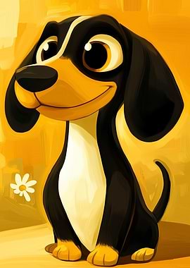 Cute Cartoon Dog