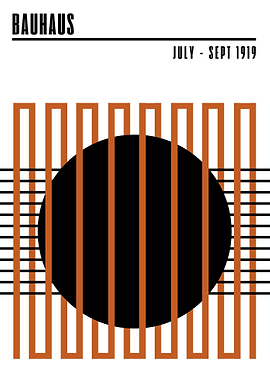 Bauhaus Geometric Art Print