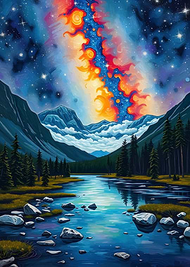 Jasper National Park – Milky Way Over the Rockies