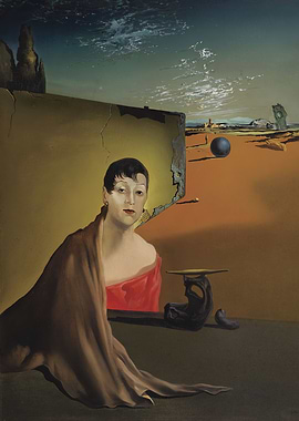 Surreal Portrait with Landscape