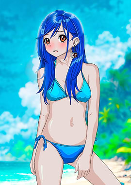 Anime Girl in Bikini