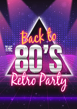 80s Retro Party Poster