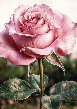 Pink Rose Blossom