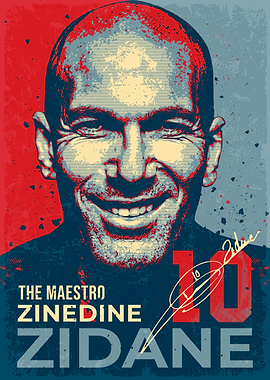 Zinedine Zidane Maestro Poster