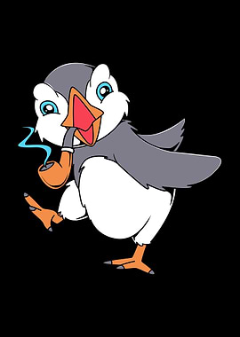 Funny Puffin Bird Iceland