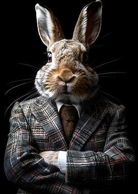 Rabbit in Suit