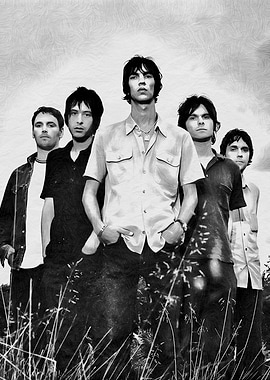 The Verve Band Drawing Art