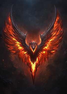 Fiery Phoenix Symbol