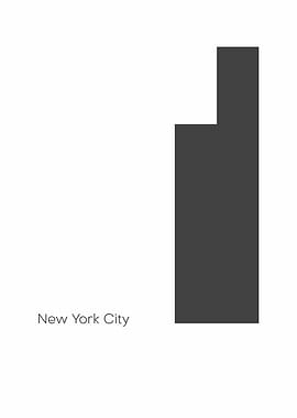 New York City Skyline Silhouette