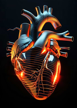 Metallic Heart Anatomy