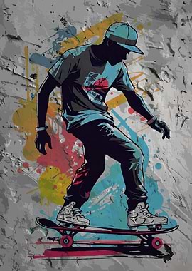 Skateboarder Silhouette