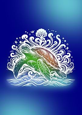 Sea Turtle Illustration