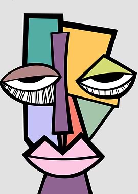 Abstract Face Art