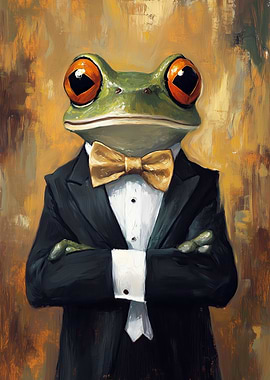 Frog in Tuxedo